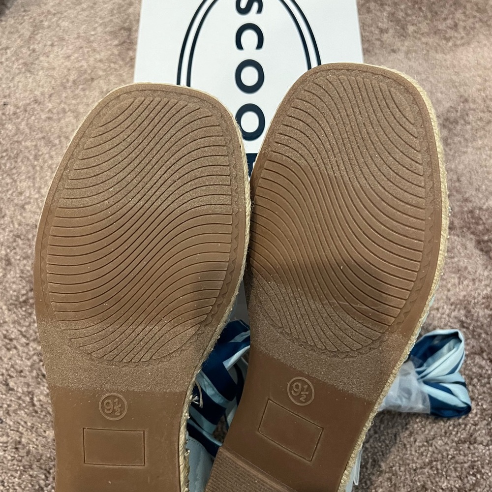 NWB - Scoop NYC Blue Ribbon Tie Espadrilles - Picture 3 of 4
